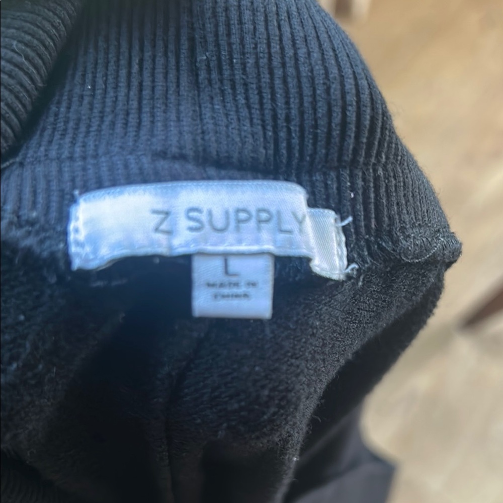 Z Supply Black Maternity joggers with Ribbed Knit waistband